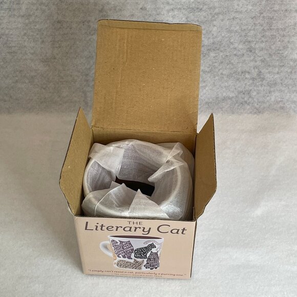 The Unemployed Philosophers Guild The Literary Cat Coffee Mug - Picture 5 of 15